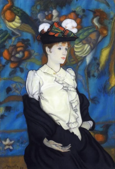 Mujer con sombrero (Julieta) 1890