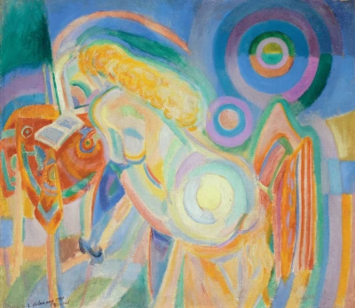 Mujer desnuda con libro
