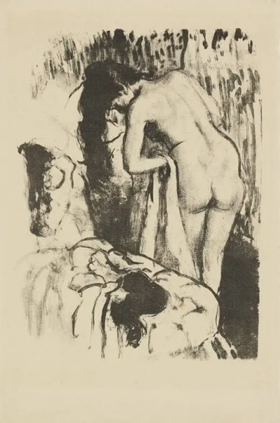 Mujer desnuda es borrada