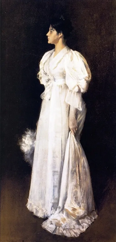Mujer en blanco.