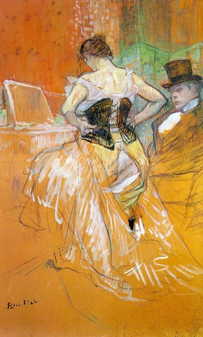 Mujer en corsé