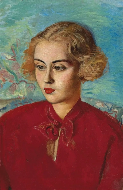 Mujer en rojo