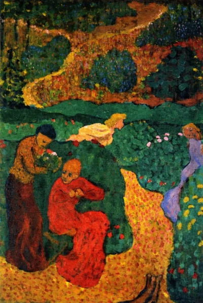 Mujeres en el jardín