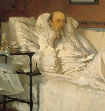 N. A. Nekrasov in the period of "Last songs". Fragment