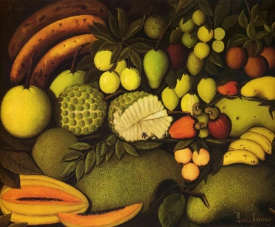 Naturaleza muerta con frutas exóticas