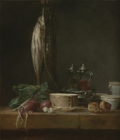 Naturaleza muerta con pescado