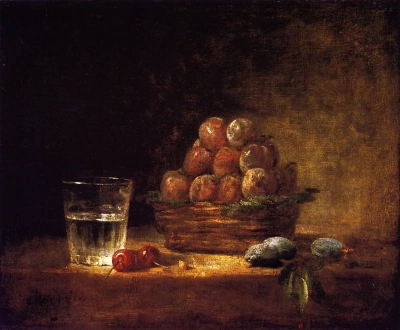 Nature morte avec panier de gabarit