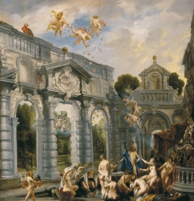 Ninfas en la Fuente de la Juventud y el Amor