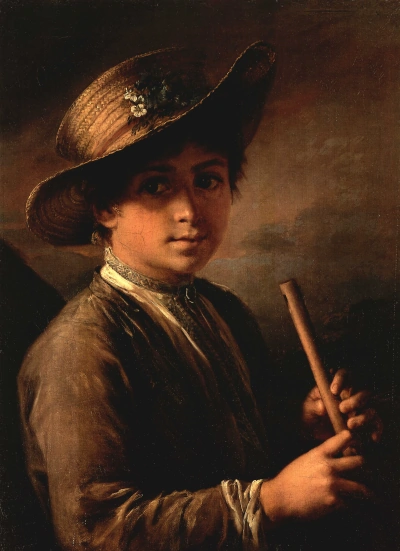 Niño con zhaleyka.
