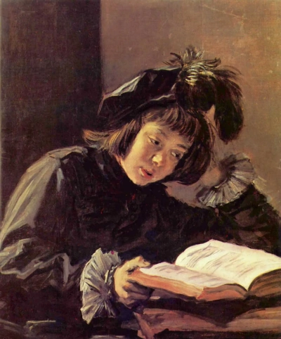 Niño leyendo (Posiblemente un retrato del hijo del artista)