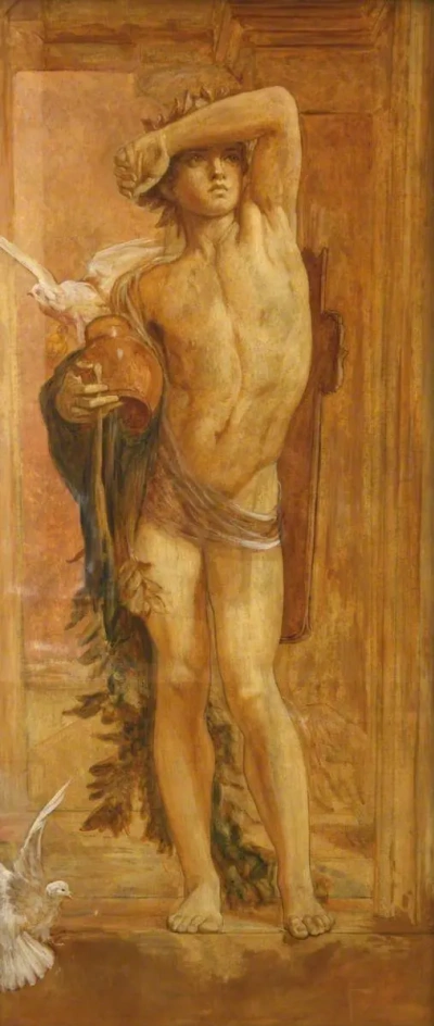 Niño sosteniendo un florero.