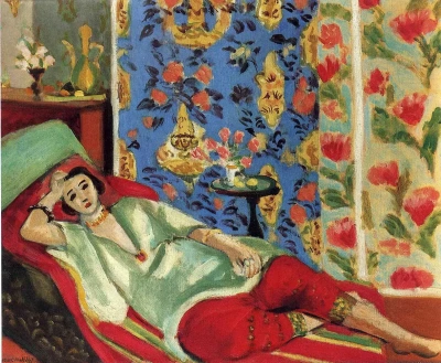 Odalisca en pantalones rojos