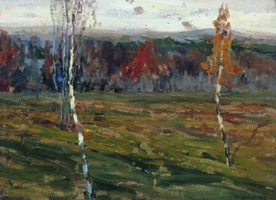 Otoño. Abedul