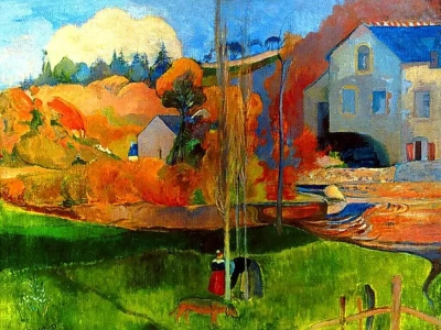 Paisaje breton. Molino de David.
