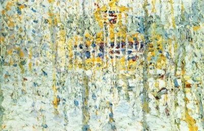 Paisaje con casa amarilla