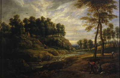 Paisaje con cascada (coautor con Lucas van Uden)