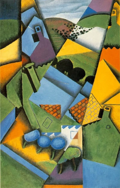 Paisaje con una casa en Ceret
