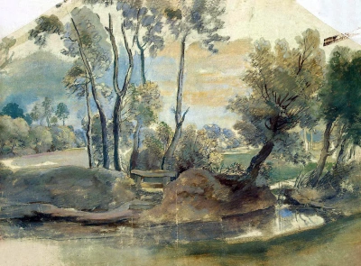 Paisaje con una presa