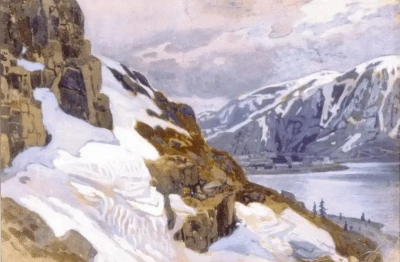 Paisaje de montaña Los alpes