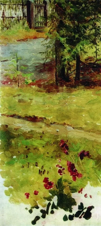 Paisaje de verano Puerta
