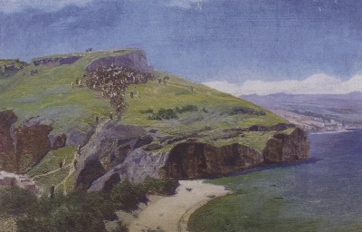 Paisaje palestino Estudio para la foto "enseñó".