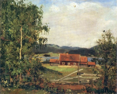 Paisaje. Maridalen cerca de Oslo