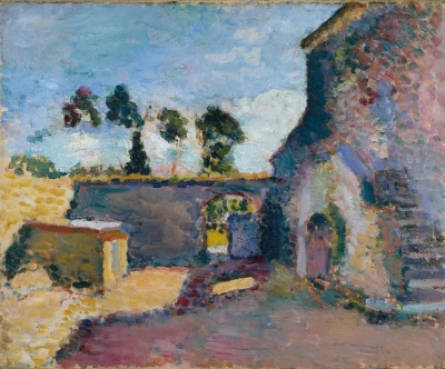 Patio de la fábrica en Ajaccio (Viejo molino