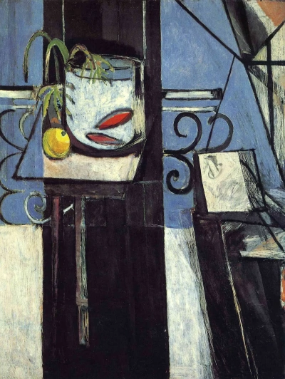 Peces de colores y paleta