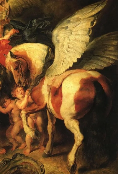 Perseo libera a Andrómeda (detalle)