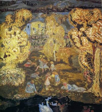 Principios de la primavera en el pueblo.