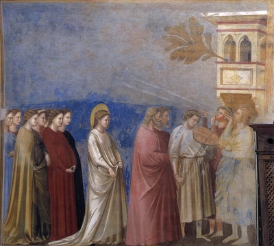 Procesión de bodas. Escenas de la vida de la Virgen.