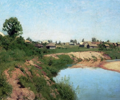 Pueblo a orillas del río.