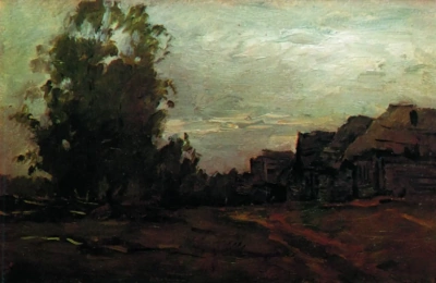 Pueblo. Anochecer