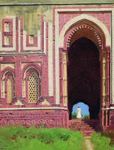 Puerta cerca del Kutub-Minar