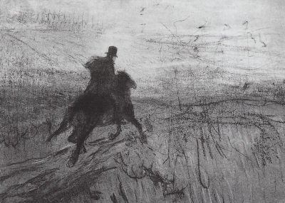 Pushkin en el pueblo