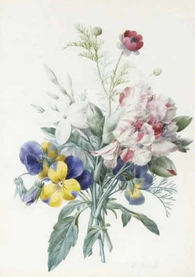 Ramillete: violetas