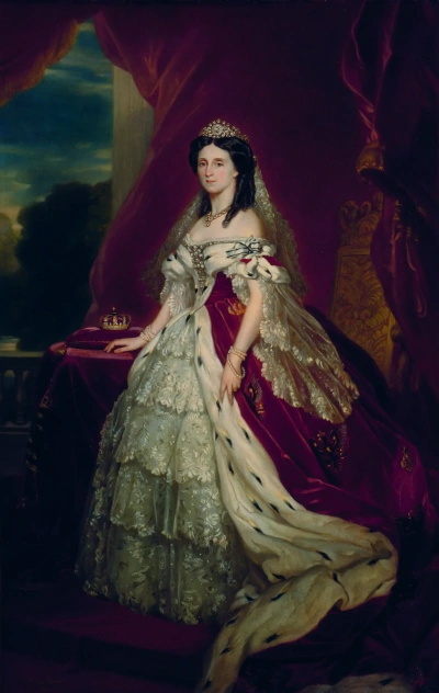 Retrato de Augusta de Sajonia-Weimar-Eisenach