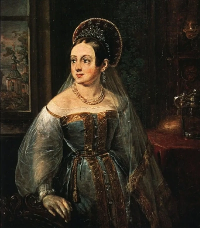 Retrato de Catherine Ivanovna Karzinkina. Etude