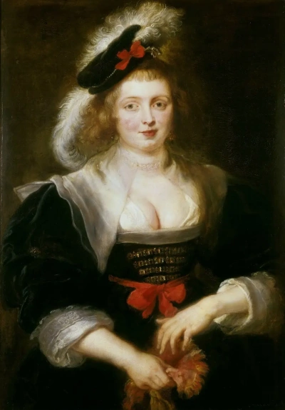 Retrato de Elena Forman con guantes