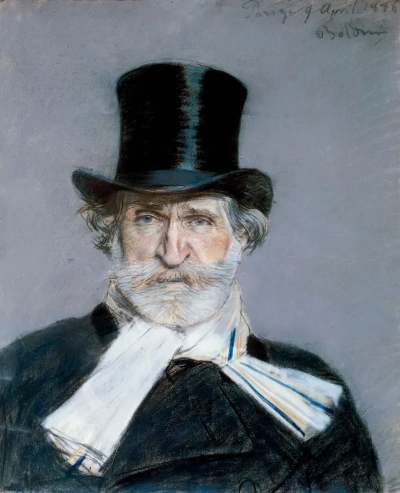 Retrato de Giuseppe Verdi