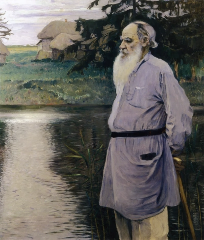 Retrato de Lev Nikolayevich Tolstoy