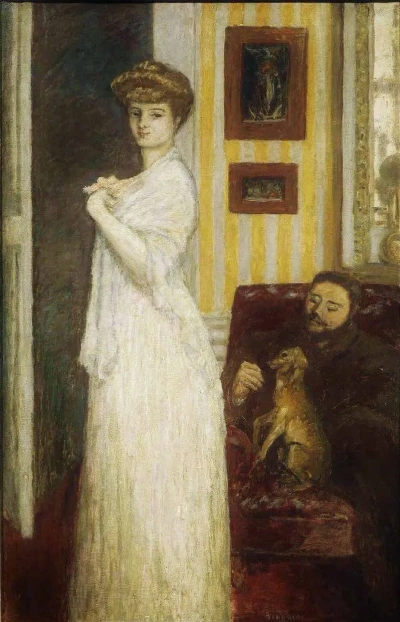 Retrato de Mysia con su esposo Tade Natanson.