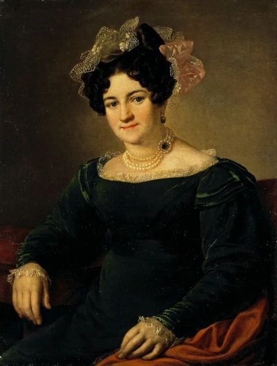 Retrato de P. I. Sapozhnikova.