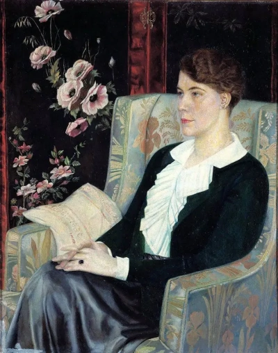 Retrato de la cantante E. N. Glebova