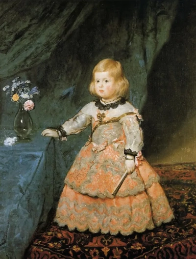 Retrato de la infanta Margarita con vestido rosa