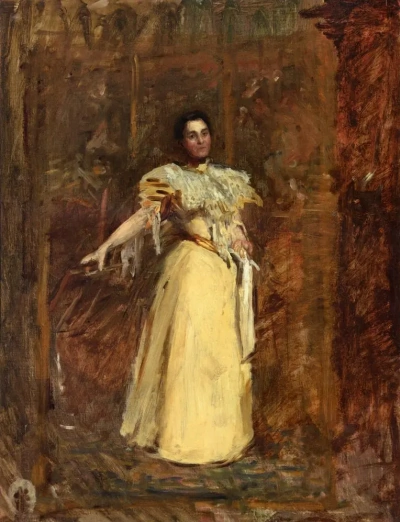 Retrato de la señora Emily Sartain. Boceto