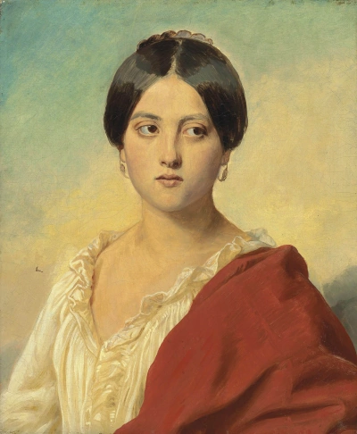 Retrato de muchacha italiana.