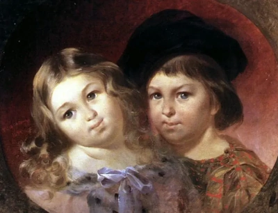 Retrato de niños V.M. Repnin