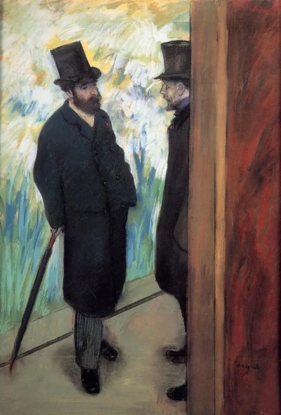 Retrato de un amigo entre bastidores. Ludovic Halevy y Albert Cave.