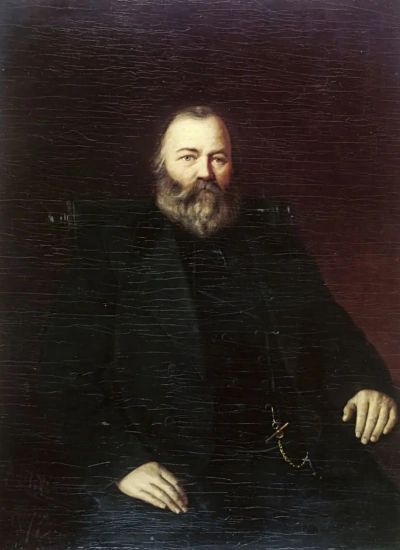 Retrato de un comerciante Kuznetsova S. T.